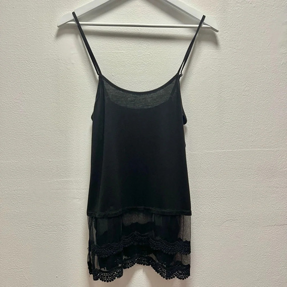 wish upon a star Tops - Wish Upon A Star Black Lace Cami